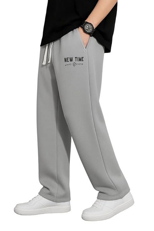 Men's Cotton Baggy Trackpants | Oversized Fit Streetwear & Gym Wear | Comfortable Casual Joggers for Men