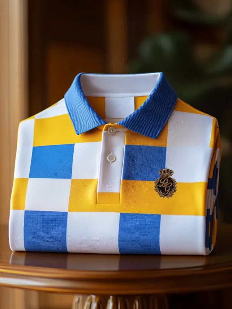 Premium Textured and Patterned Men's Polo Shirts Collection