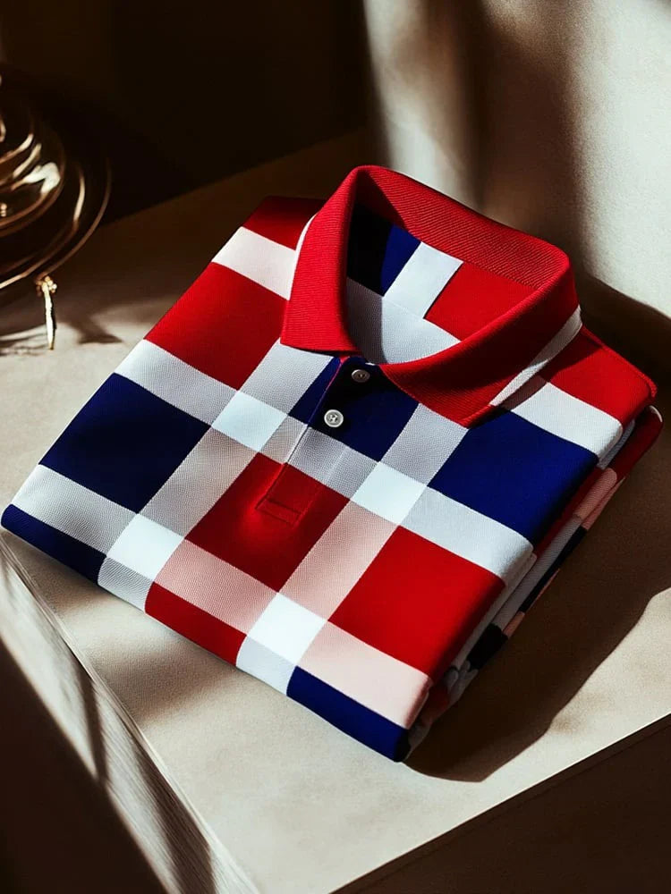 Premium Textured and Patterned Men's Polo Shirts Collection