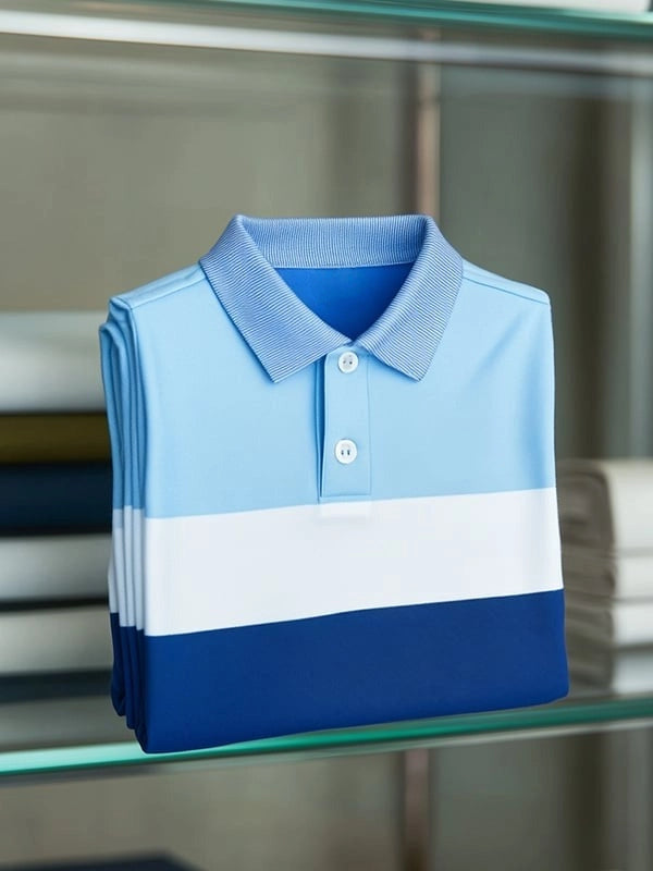 Premium Textured and Patterned Men's Polo Shirts Collection