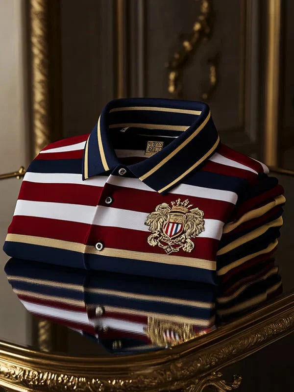 Premium Textured and Patterned Men's Polo Shirts Collection