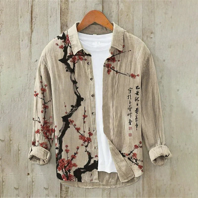 Premium Embroidered Linen Shirt