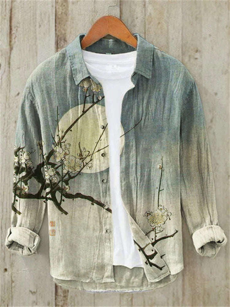 Premium Embroidered Linen Shirt