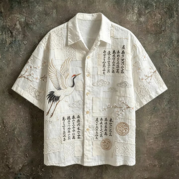 Premium Embroidered Linen Shirt