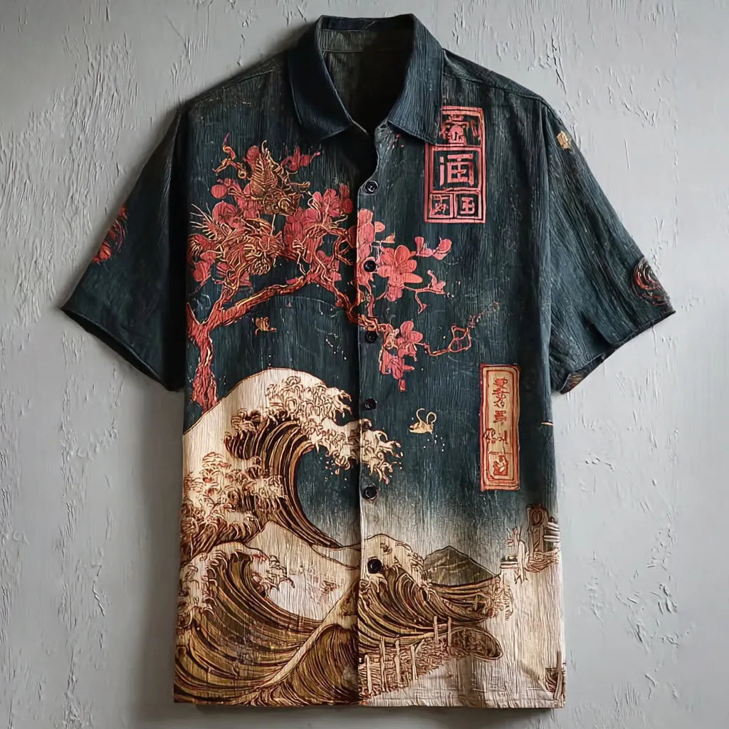 Premium Embroidered Linen Shirt